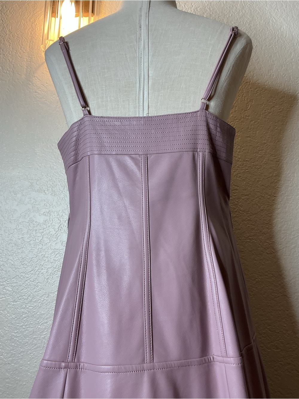 Anthropologie Dusty Lilac Maxi Dress with Front Zip - Picture 7 of 11